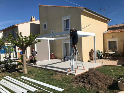 Carretlage Terrasse pour Pergola Bio Climatique