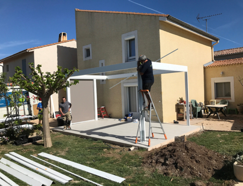 Terrasse carrelée